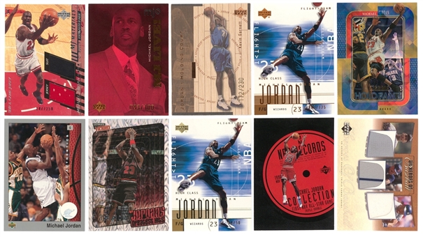 1998-2002 Upper Deck Michael Jordan Card Collection (10 Different) Featuring Serial-Numbered & Jersey Relic Examples!